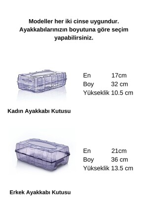 12er-Pack transparente Premium-Schuhkartons für Damen TYC00584421084 - 2