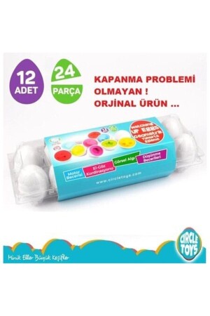 12'li Geometrik Yumurta Eşleme Oyunu DAL8681529387426 - 5