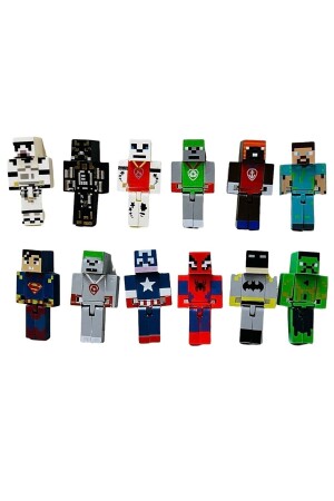 12'li Süper Kahraman Oyuncak Figürleri 23 Parça Lego Yapı Oyuncak Figür Toys - 2