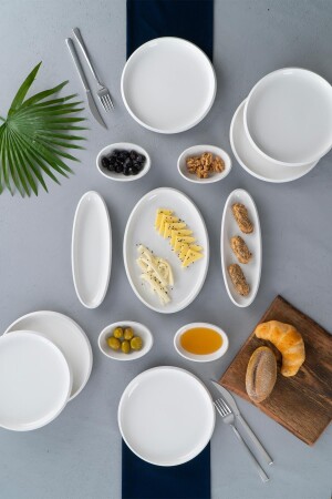 (مينز-13) قطعة إفطار بالبرسلان الأبيض لـ 6 أشخاص - Acar