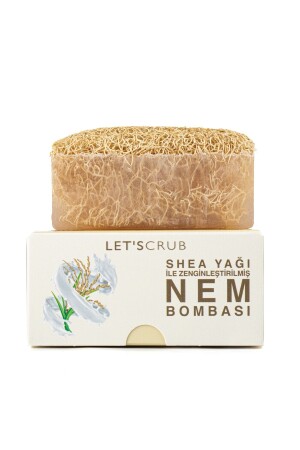 صابون بريز من ألياف الخميرة الطبيعية - قنبلة رطوبة مزدهرة بالزبدة الشعير صابون بريز 130 جرام - LET'SCRUB