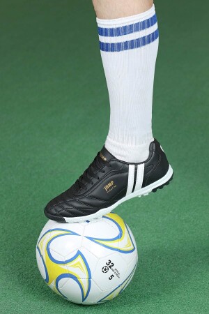 13258 Schwarze Kunstrasen-Fußballschuhe - 1