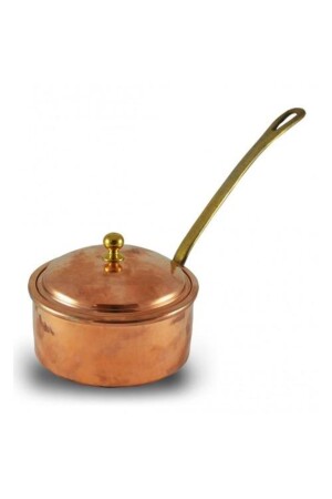 كأس من النحاس من طائر داليان مع غطاء 14 سم يد مزورة أحمر التورنا 4802-1 P139S8798 - TURNA BAKIR