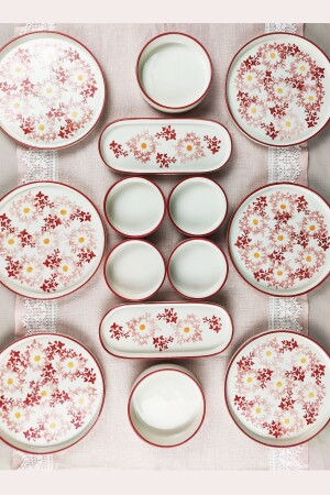 (منيز-بينكي) - 14 قطعة وجبة إفطارية لـ 6 أشخاص - لوحة عرض - Dfn Life