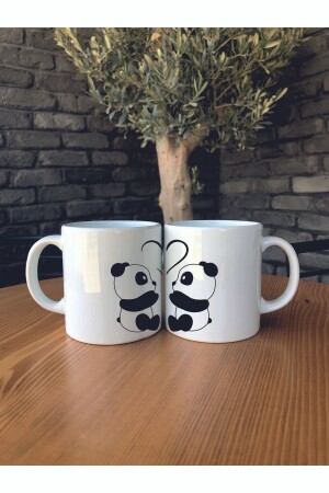 14. Februar Valentinstags-Special, personalisierbare Keramiktasse mit Namen, Tasse Panda HED5E6R7JKRTHSRhvn - 2