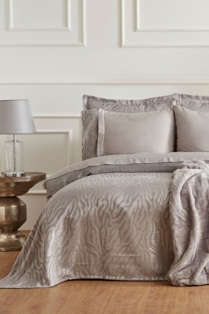 (منز-ناهر) 14 قطعة (داوري) مجموعة حمام عائلية مجموعة فضة مع هدية - Karaca Home