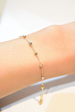 14 Karat Gold Dorica Detailliertes Armband - 2