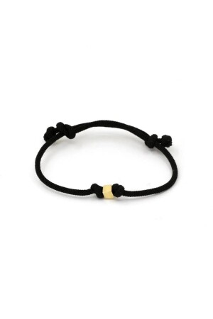 14 Karat Gold Schwarz Herrenarmband Würfelarmband SYHALTBLK0-35-1420 - 1