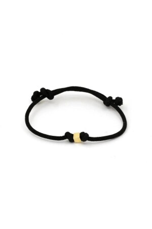 14 Karat Gold Schwarz Herrenarmband Würfelarmband SYHALTBLK0-35-1420 - 2