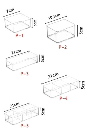 14-teiliges Schubladen-Mehrzweck-Organizer-Set - 6