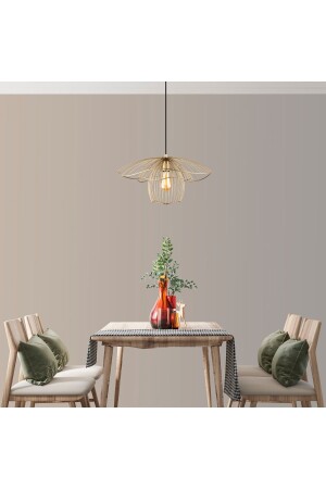 مصباح عجلة من الأسلاك المعدنية الذهبية الحديثة 142PL1. 10GD. 050 - Nest Aydınlatma