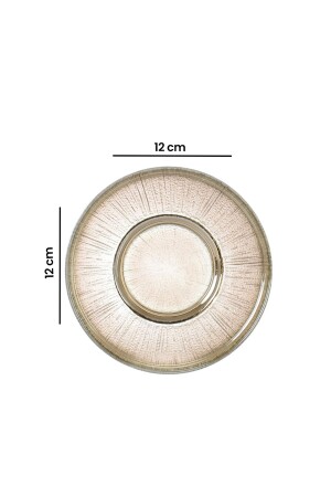 14304 Teeteller, gestreift, Honigglanz, 12 cm - 4