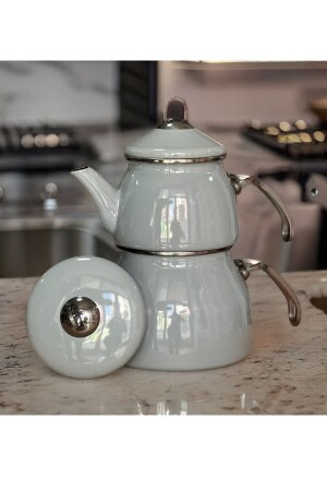 مجموعة من صناديق الشاي من الميكانات الرمادية الخفيفة، غطاء فضي مزدوج معقب ضوء الصيف من الميكانات الرمادية الصفراء 1442518 - PORLİSTAN