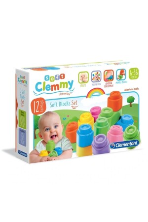 14706 Soft Clemmy - Yumuşak Blok Seti - 12 Parça 6-36 Ay BLC0000008807 - 1