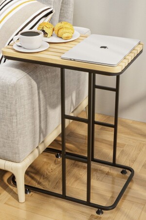 طاولة من الخشب من الجانب من MNZ طاولة من الخشب من الطاولة الحديثة القهوة الصلبة طاولة الكابوسة طاولة الكابوسة طاولة القهوة الكاب - Bino