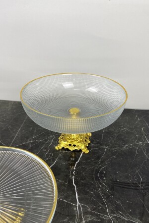 منز الذهبية مفصلة قدم الخدمة القنينة والسلطة القنينة عرض الفاكهة 147814123691 - MAY HOME