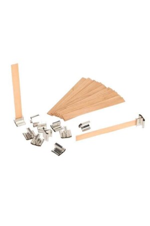 قناع الشموع من الخشب مع قناع معدني 14x1-5 سم صناعة الشموع صناعة الشموع المواد 10 بيكس - Solman