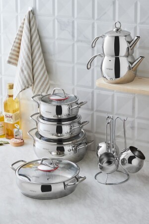 (منز-ايدا) 15 قطعة من الفولاذ (داوري) مجموعة 153. 03. 08. 3526 - Karaca