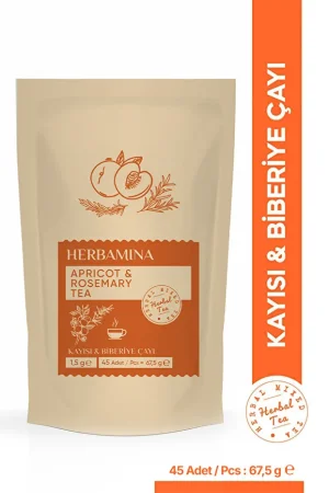 الشاي العشبي المختلط مع البريكوست والروزماري (1-5 غرام × 45 ساكت) - Herbamina