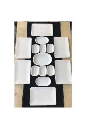 مـنـز-سـكـوار 15 قطعة طعام الإفطار المُعدّل لـ 6 أشخاص كريم مـات بـ0027 - Keramika