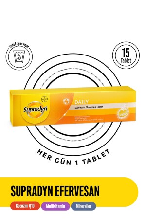 15 Brausetabletten Coenzym Q10 – Nahrungsergänzungsmittel mit Multivitaminen und Mineralien - 1