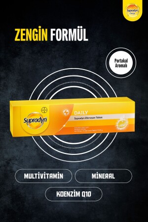 15 Efervesan Tablet Koenzim Q10- Multivitamin Ve Mineral Içeren Takviye Edici Gıda - 3