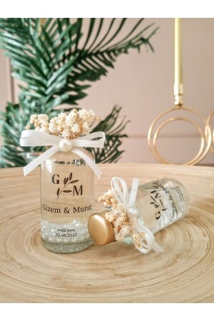 كوبونية زجاجة زجاجية كوبونية - وعد - خطوبة - هدية زفاف (15 كمبيوتر) - Decorahobi