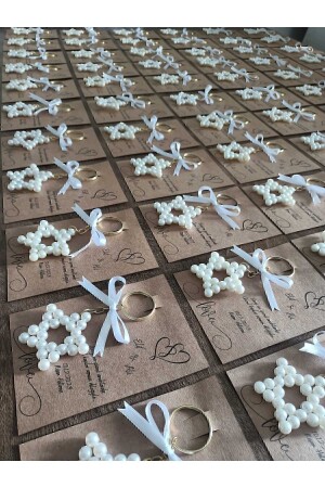 مُنز-بيرل ستار مفتاح الزفاف العرس العطاء العهد الهدية 15 قطعة - Eres Atelier