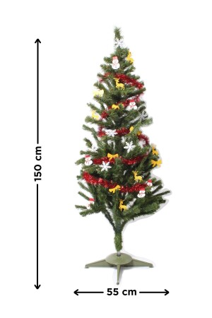 150 cm Ekonomik Yılbaşı Çam Ağacı Seti 2 - 1