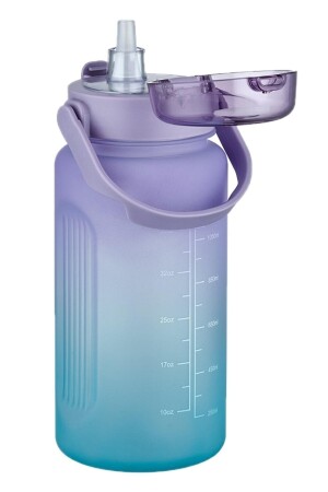 1500 ml zweifarbige Motivationsflasche mit Griff, ohne Strohhalm und Aufkleber, Geschenk SM-2213 - 2