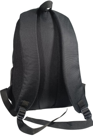 1501 Schwarzer Mittelschulrucksack mit 4 Fächern, wasserdichtem Laptopfach - 6