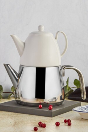 مجموعة من صناديق الشاي من النحاس القائمة على إدخال من النحاس من النحاس 153. 03. 07. 9756 - Karaca