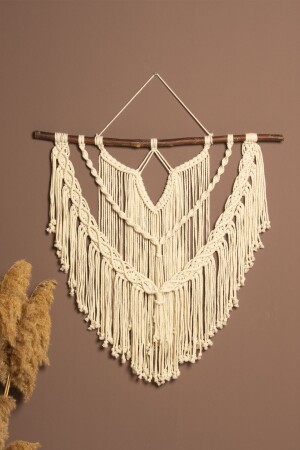 مكنسة جدار من كريم مكرام 15-T1 - Floralmacramedesign