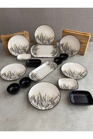 مـنـز-مـنـزـلـة الإفطار مـات بـاسـاك 16 قطعة لـ 6 أشخاص dmtaks2023016 - Keramika