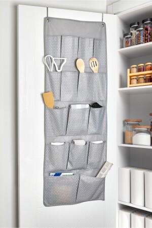 16-Pocket-Mehrzweck-Organizer hinter der Tür im Badezimmer/in der Küche - Serstil