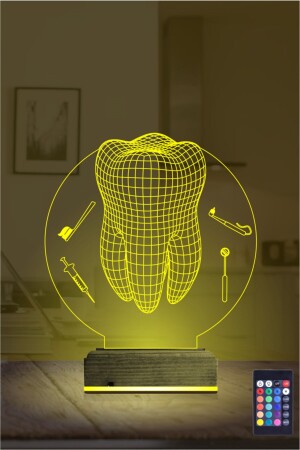 16 Farben Zahnarzt Geschenk Zahnarzt mit 3D-Lampensteuerung NG3D177 - 6