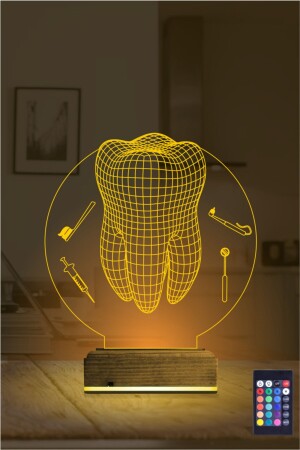 16 Farben Zahnarzt Geschenk Zahnarzt mit 3D-Lampensteuerung NG3D177 - 9