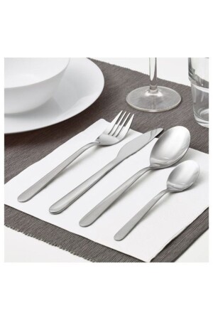 مجموعة من الأطباق من فولاذ المقاوم للصدأ 16 قطعة IKEA_MOPSING_16 - IKEA