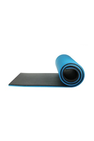 16 mm Pilates Yoga Campingmatte mit Tragegurt Blau Schwarz PRA-4851565-0724 - 1