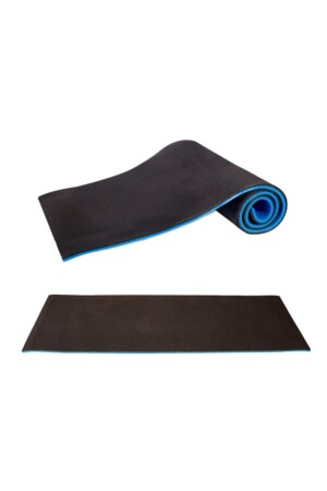 16 mm Pilatesmatte – Blau-Schwarz – doppelseitig, 180 cm x 60 cm x 1–6 cm - 4