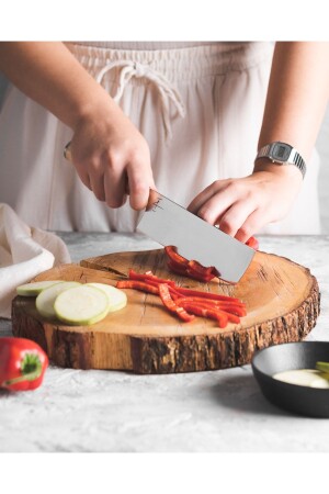 منز-النيجاباني تصميم ناكيري خضروات سكين القص - فولاذ فولاذ - 16 سم ZA010016 - Zaika