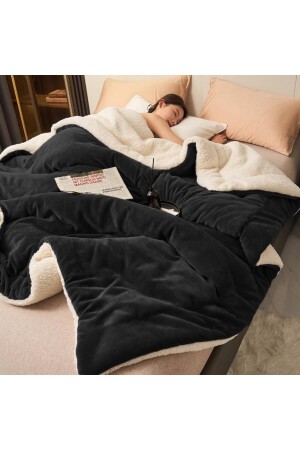 غطاء من قماش الشيربا من قماش مشترك ذو جانب واحد 160 × 220 سم - Mulberry