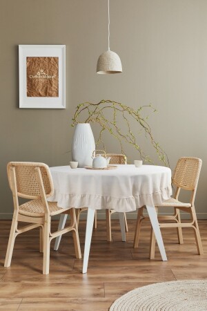 منز الطبيعي المطبخ المطبخ العصري 160 سم مستديرة - Cotton Maison