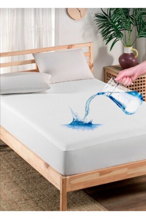 160x200 Fithed Yatak Alezi Yatağı Saran Tasarım Çift Kişilik Su Sıvı Geçirmez - Alez Dünyası