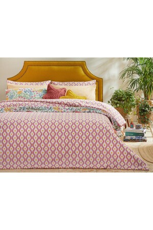 منز-مشمس الجانب سهل الحديد الواحد غطاء غطاء 160x220 سم وردي 10038589 - English Home