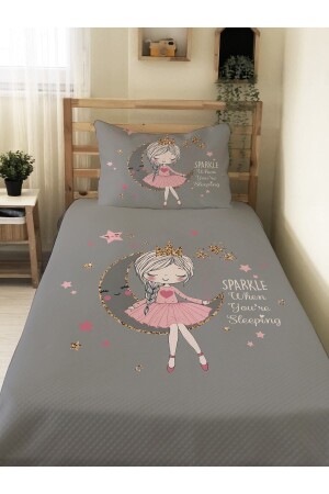 م.ن.ز-أيكز نمط الطفل والأطفال طباعة واحدة بيك مجموعة 160x230 الرمادي 56171 - Evmila