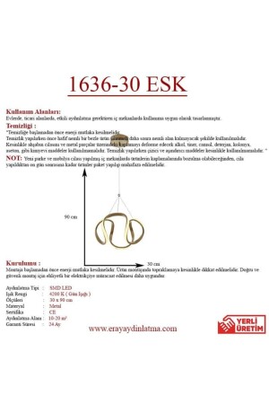 1666-30 Eskitme Led Avize 1636-30 ESK - 10