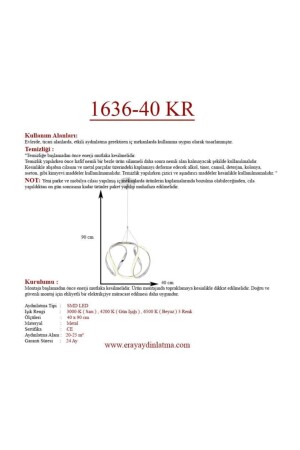 1666-40 Chrom-LED-Kronleuchter 1636-40 KR - 5