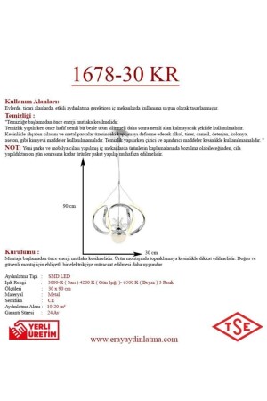 1678-30 Chrom-LED-Kronleuchter 1678-30 KR - 4