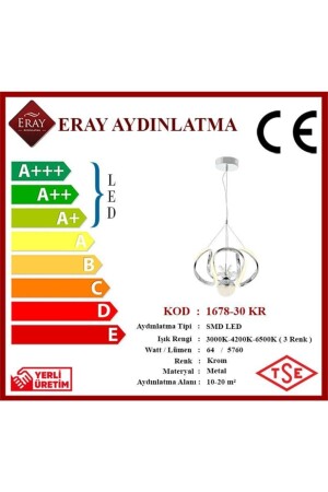 1678-30 Krom Led Avize 1678-30 KR - 5